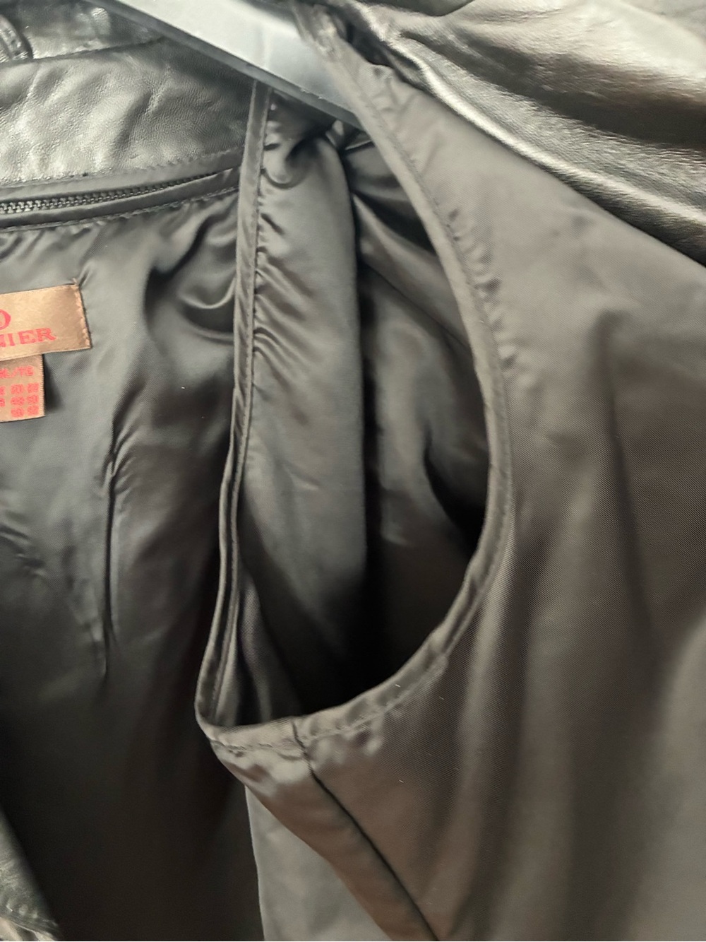 Danier Black Leather Longline Button Coat with removable liner - Picture 10 of 14